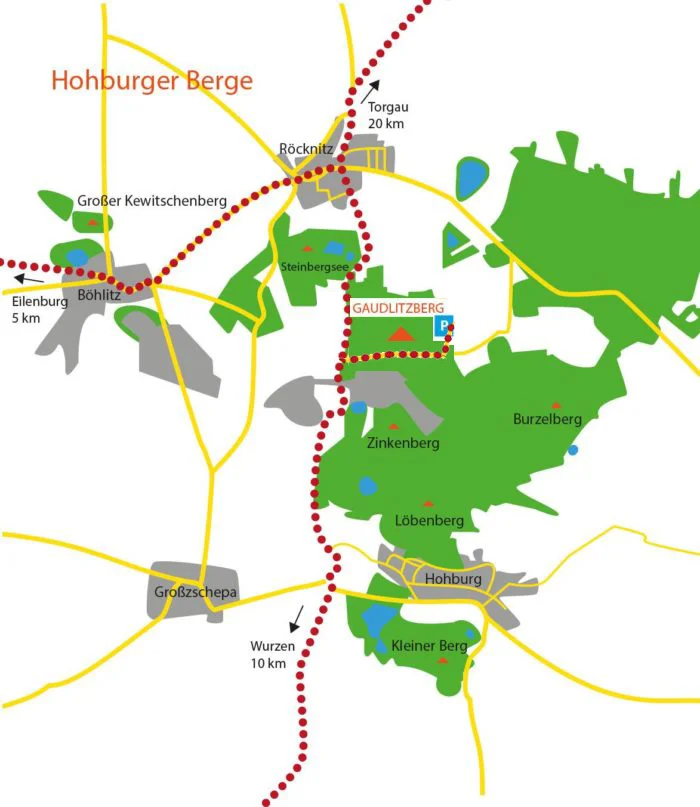 Skizze Anfahrt zum Parkplatz | © BFF2024_dav-leipzig