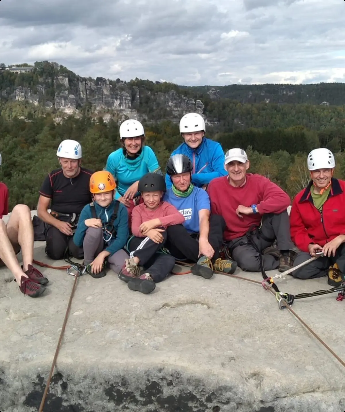 Gipfelbild der Klettergruppe Muldental auf der Nonne | © DAV Leipzig / Raik Herrmann