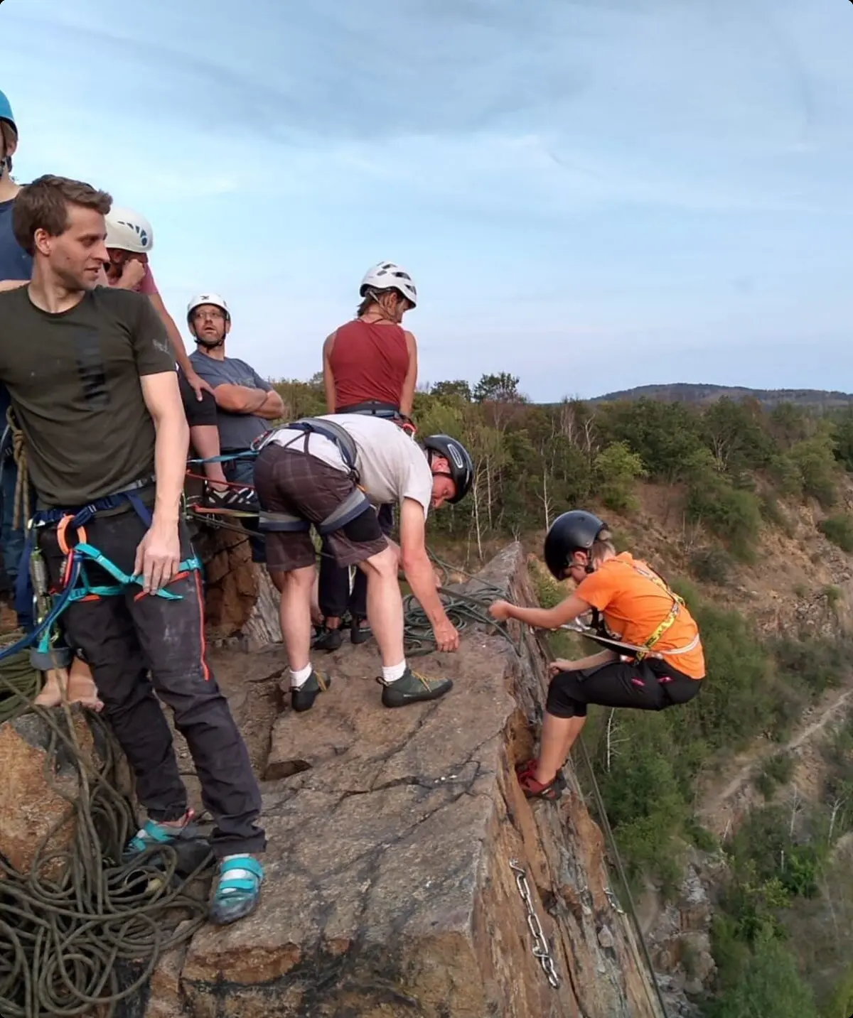 Klettergruppe Muldental im Holzberg | © DAV Leipzig / Raik Herrmann