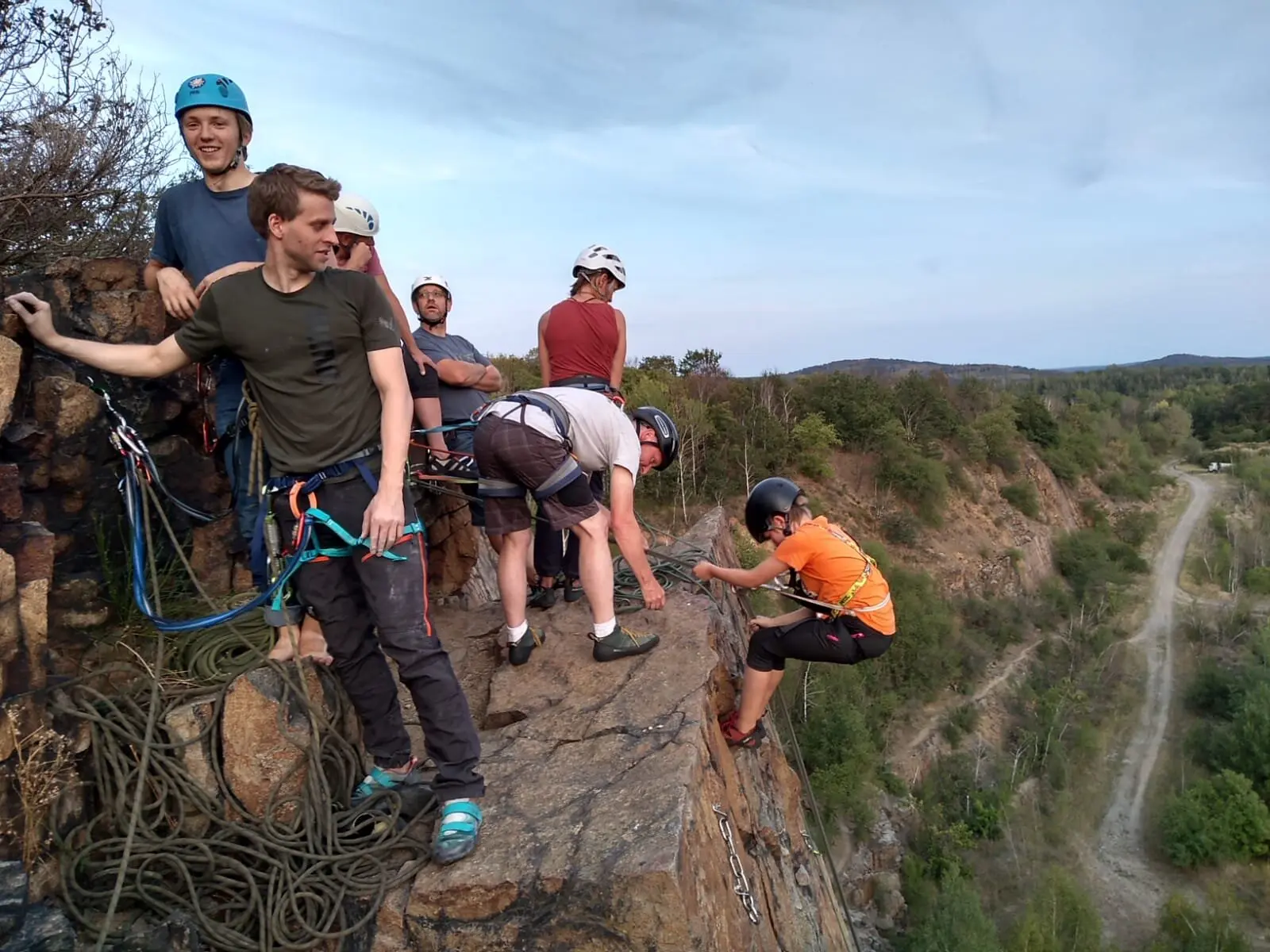 Klettergruppe Muldental im Holzberg | © DAV Leipzig / Raik Herrmann