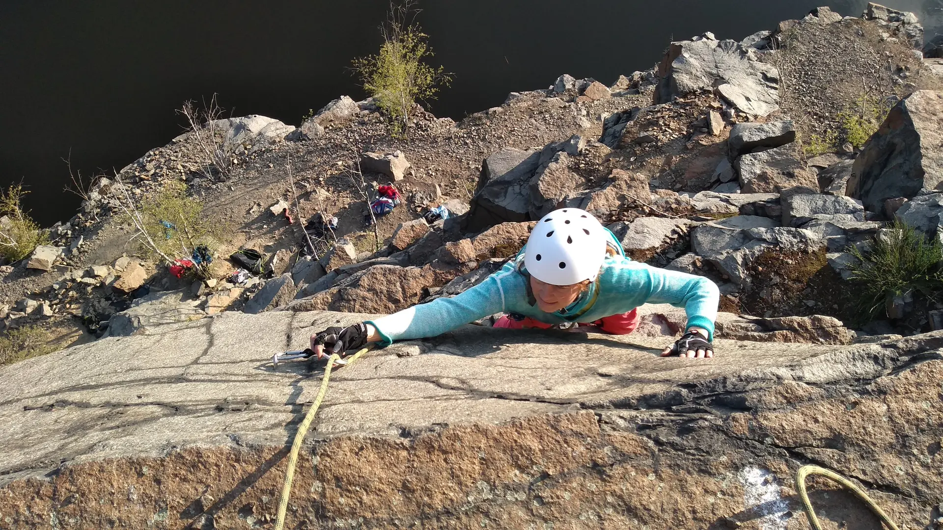 Kletterbild am Holzberg | © DAV Leipzig / Raik Herrmann