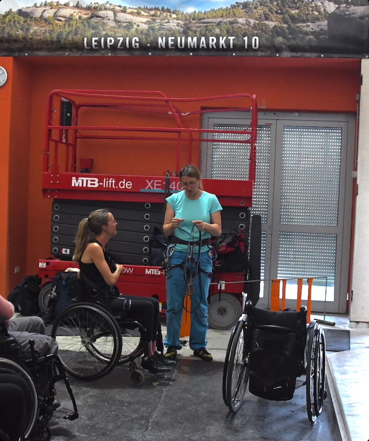 Paraclimbing Kletterhalle No Limit | © DAV Leipzig / Simone Zimmermann