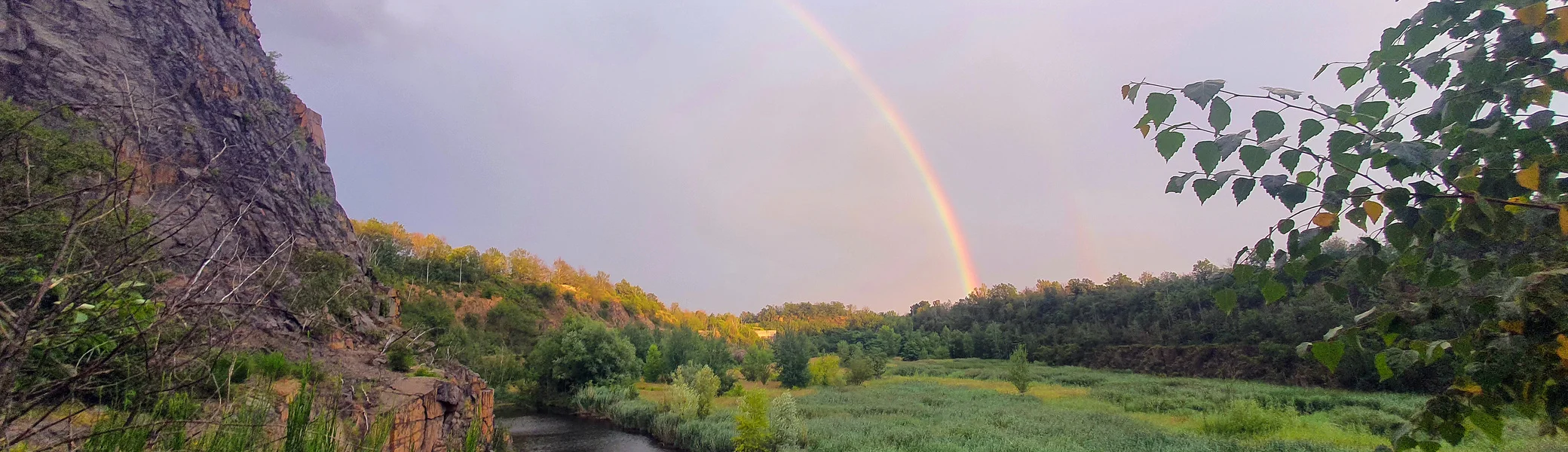 Holzberg mit Regenbogen | © DAV Leipzig - Daniel Elgner