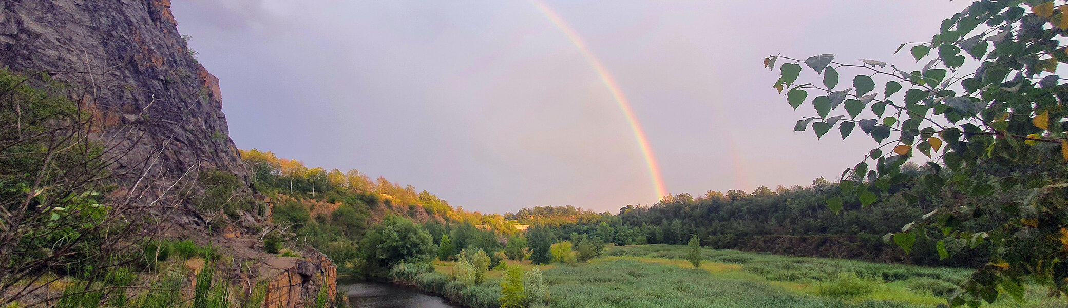 Holzberg mit Regenbogen | © DAV Leipzig - Daniel Elgner