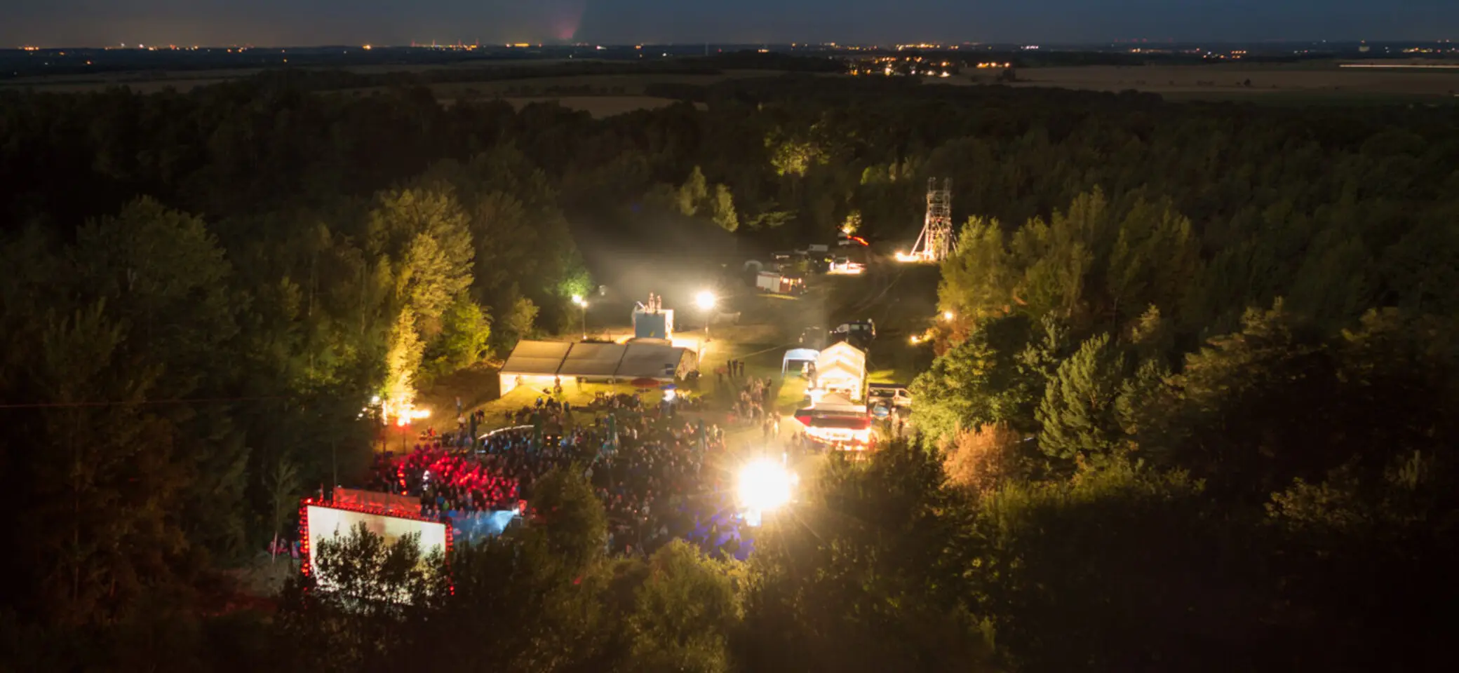 Blick über das Festivalgelände am Gaudlitzberg | © panoral  - Ralf Görner