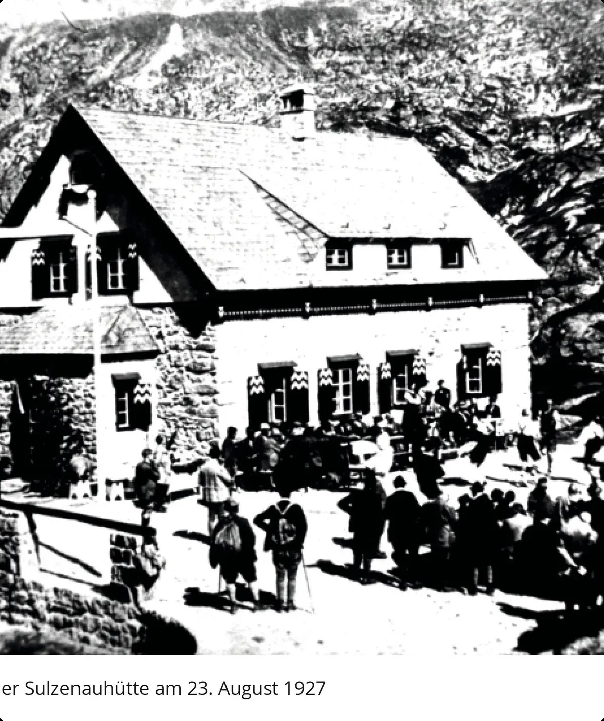 Einweihungsfeier der Sulzenauhütte 1927 | © Archiv