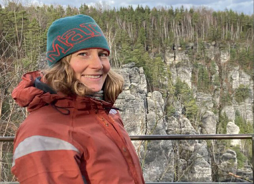 Desirée Pfaff | © Desirée Pfaff Desirée Pfaff im Elbsandstein Gebirge | © Desirée Pfaff