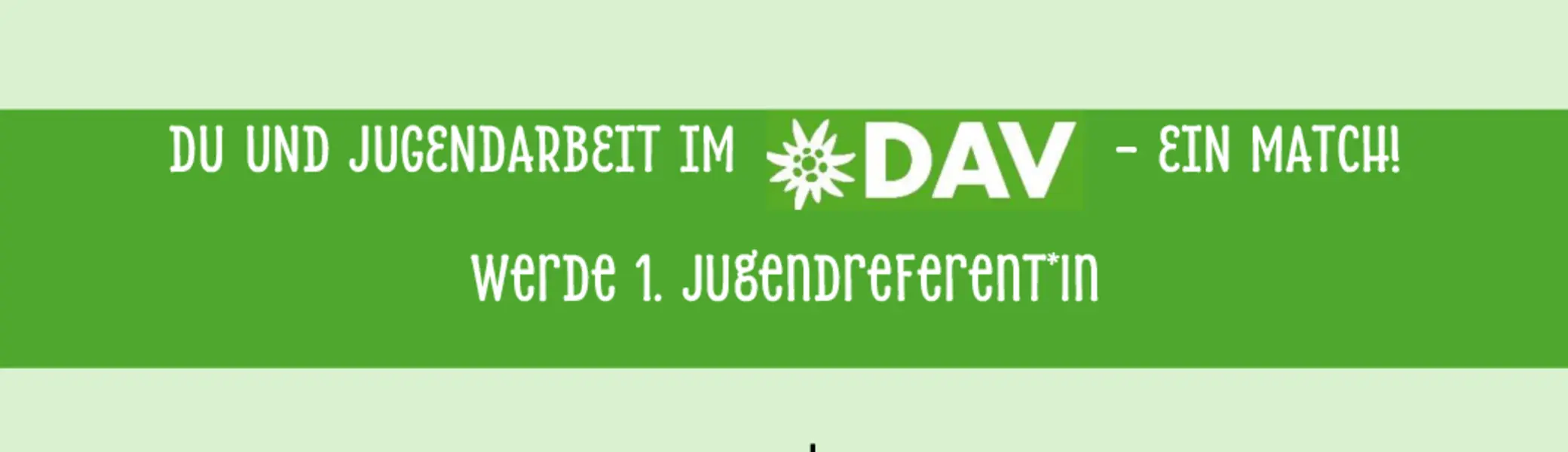 Stellenausschreibung Jugendreferent*in | © DAV Leipzig