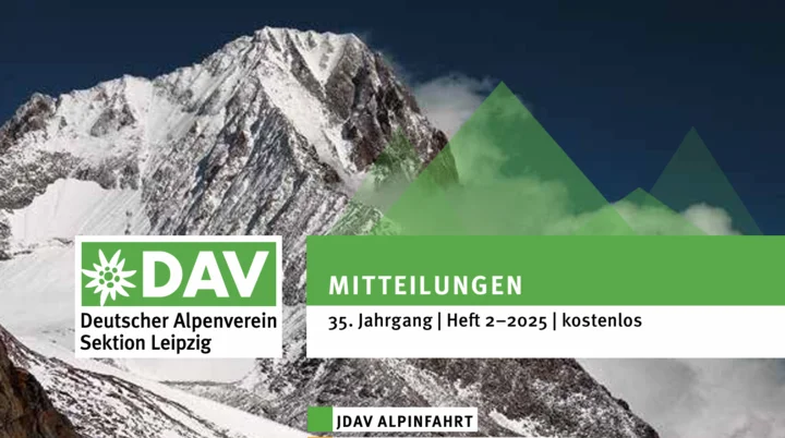 Cover DAV-Leipzig Mitteilungsheft 2-25 | © DAV-Leipzig